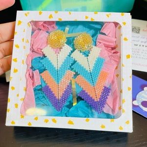 Earrings Miyuki bead handmade with love